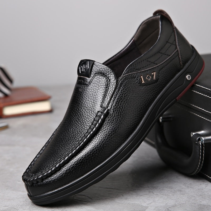 Fynorr™ Chaussure Mocassim en Cuir Homme - Classic Comfort