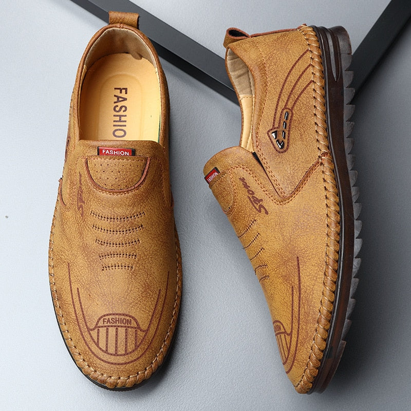 Fynorr™ Chaussure Mocassim Homme Orthopédique en Cuir - Europe