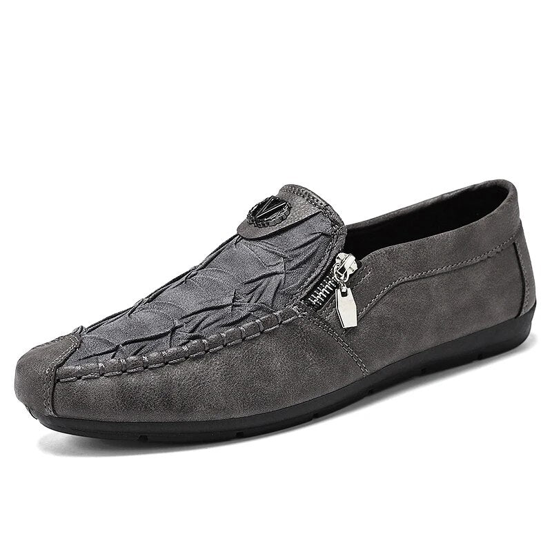 Fynorr™ Chaussure Mocassim en Cuir com Ziper - France