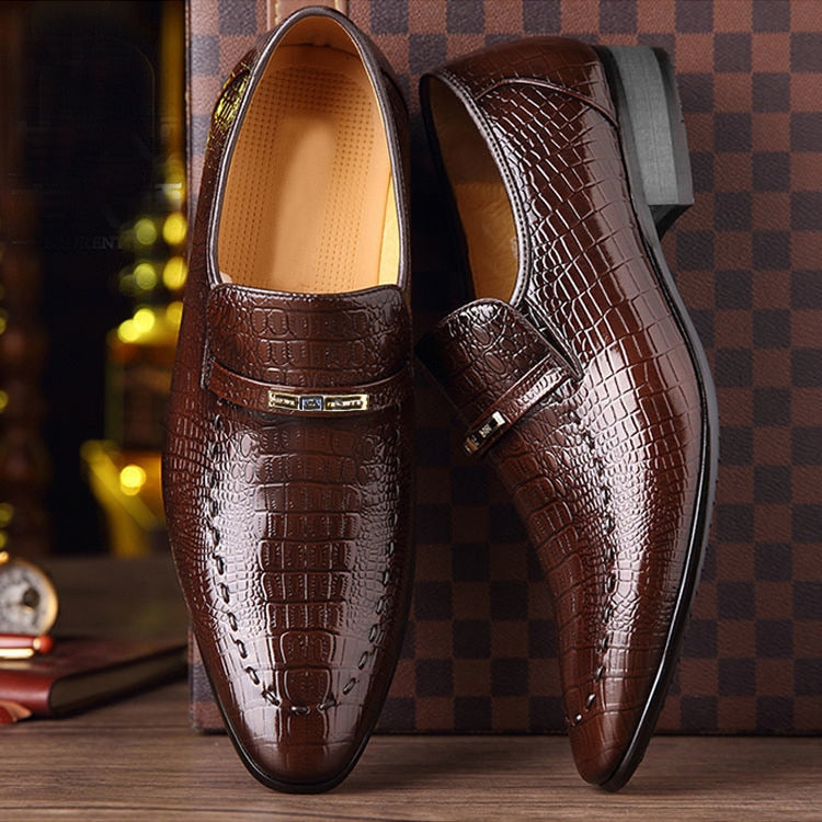 Fynorr™ Chaussure Bico Fino Habillée en Cuir - Boston