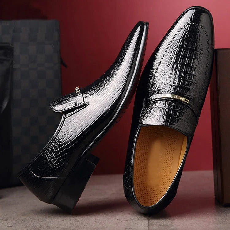 Fynorr™ Chaussure Bico Fino Habillée en Cuir - Boston