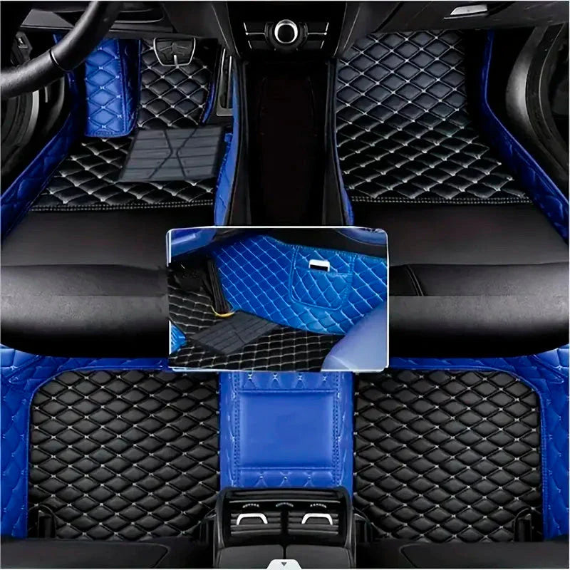Housse Universelle Complète Evotech pour Voiture en Cuir Véritable avec Airbag +3 CADEAUX : Tapis de Voiture
