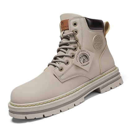 Fynorr™ Bottes de combat en cuir pour homme – Alpha