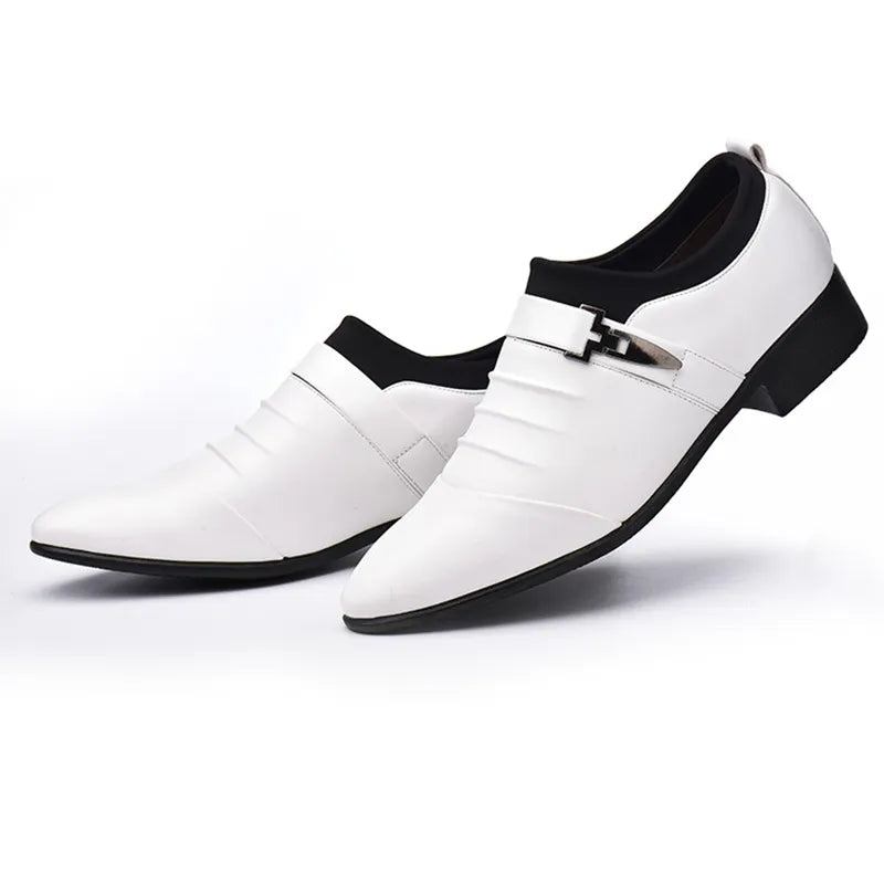 Fynorr™ Chaussure Habillée Homme en Cuir com Fivela - Stamford