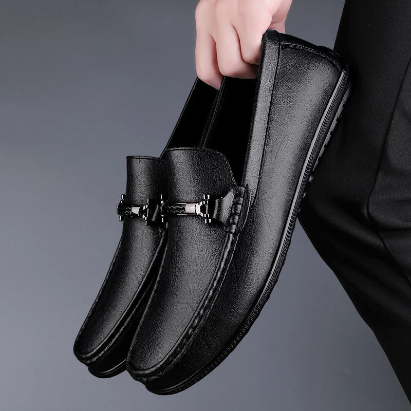 Fynorr™ Chaussure Mocassim Habillée Homme en Cuir - Lucca