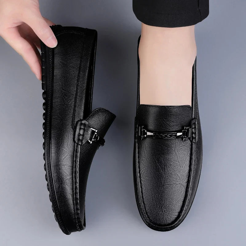 Fynorr™ Chaussure Mocassim Habillée Homme en Cuir - Lucca