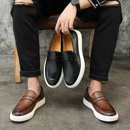 Fynorr™ Chaussure Mocassim en Cuir - Ferrara