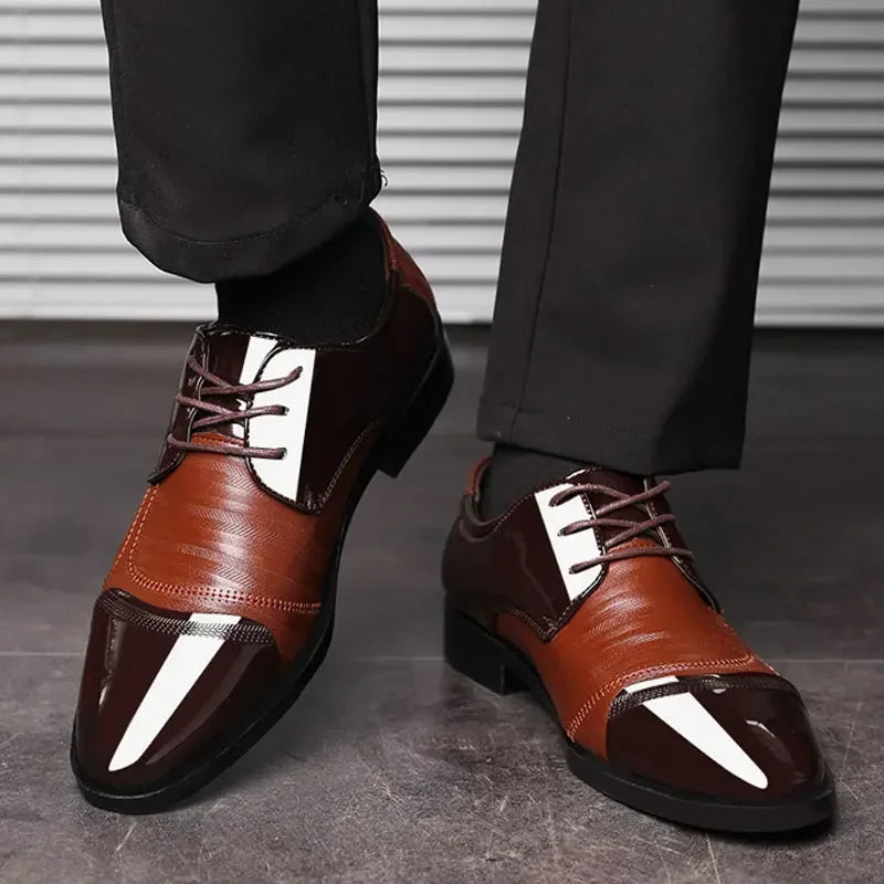 Fynorr™ Chaussure Envernizado Habillée Homme - Latif
