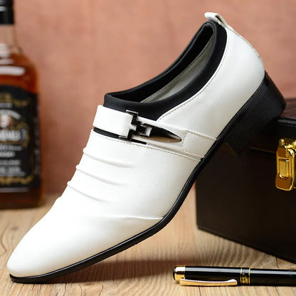 Fynorr™ Chaussure Habillée Homme en Cuir com Fivela - Stamford