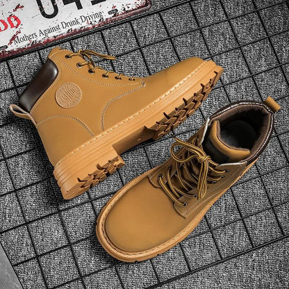 Fynorr™ Bottes de combat en cuir pour homme – Alpha
