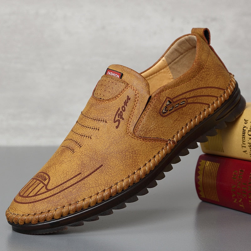 Fynorr™ Chaussure Mocassim Homme Orthopédique en Cuir - Europe