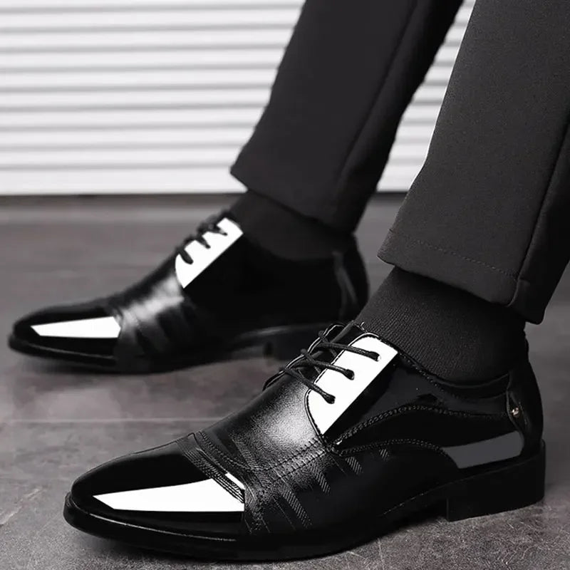 Fynorr™ Chaussure Envernizado Habillée Homme - Latif