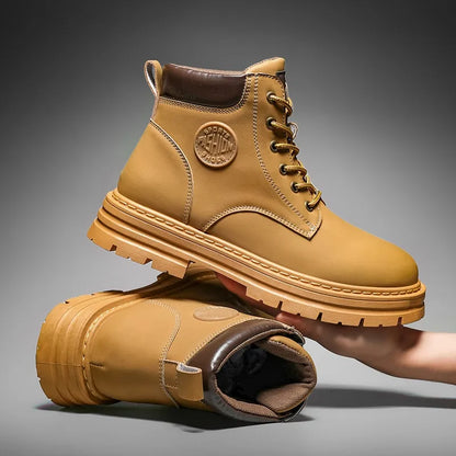 Fynorr™ Bottes de combat en cuir pour homme – Alpha