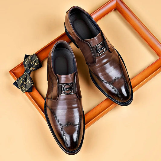 Fynorr™ Chaussure Habillée Homme en Cuir - Verona