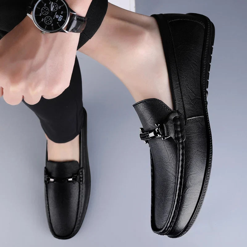 Fynorr™ Chaussure Mocassim Habillée Homme en Cuir - Lucca