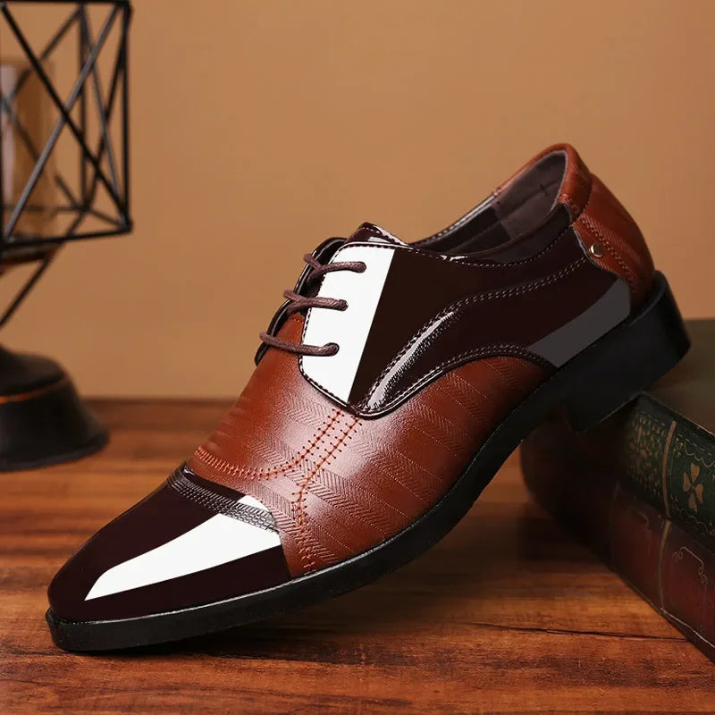 Fynorr™ Chaussure Envernizado Habillée Homme - Latif