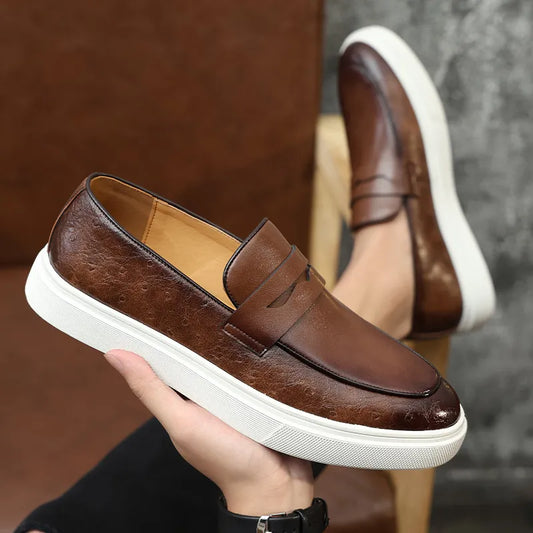 Fynorr™ Chaussure Mocassim en Cuir - Ferrara