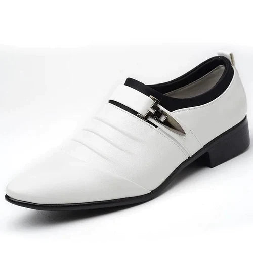 Fynorr™ Chaussure Habillée Homme en Cuir com Fivela - Stamford