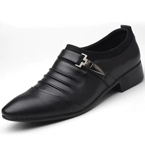 Fynorr™ Chaussure Habillée Homme en Cuir com Fivela - Stamford