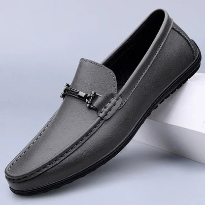 Fynorr™ Chaussure Mocassim Habillée Homme en Cuir - Lucca
