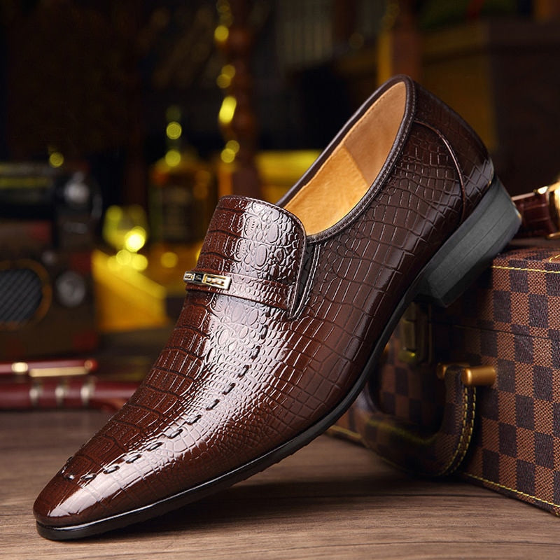 Fynorr™ Chaussure Bico Fino Habillée en Cuir - Boston