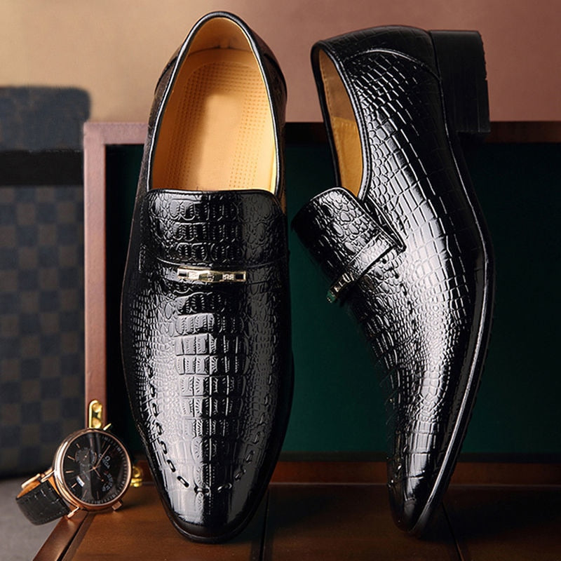 Fynorr™ Chaussure Bico Fino Habillée en Cuir - Boston