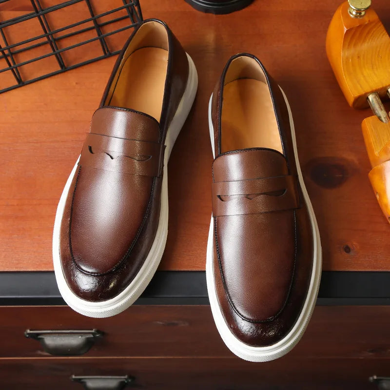 Fynorr™ Chaussure Mocassim en Cuir - Ferrara