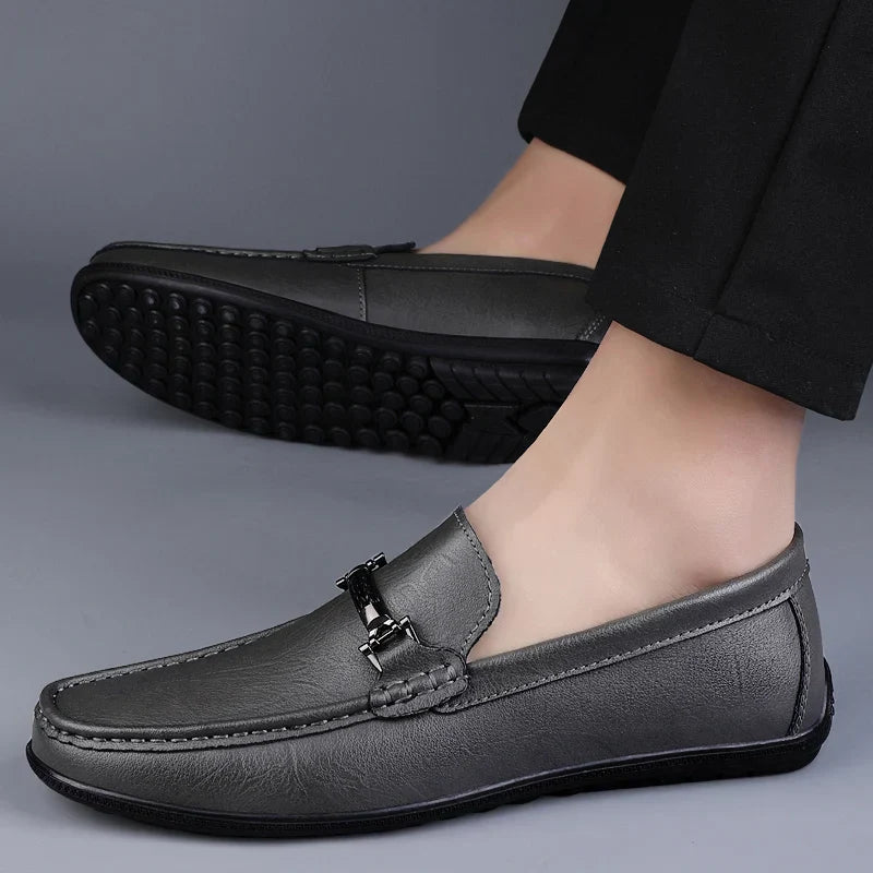 Fynorr™ Chaussure Mocassim Habillée Homme en Cuir - Lucca