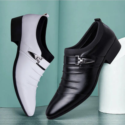 Fynorr™ Chaussure Habillée Homme en Cuir com Fivela - Stamford