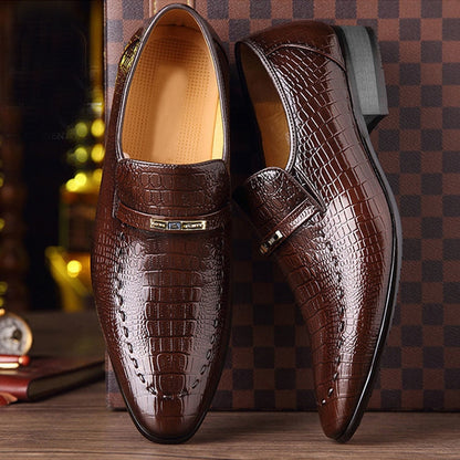 Fynorr™ Chaussure Bico Fino Habillée en Cuir - Boston