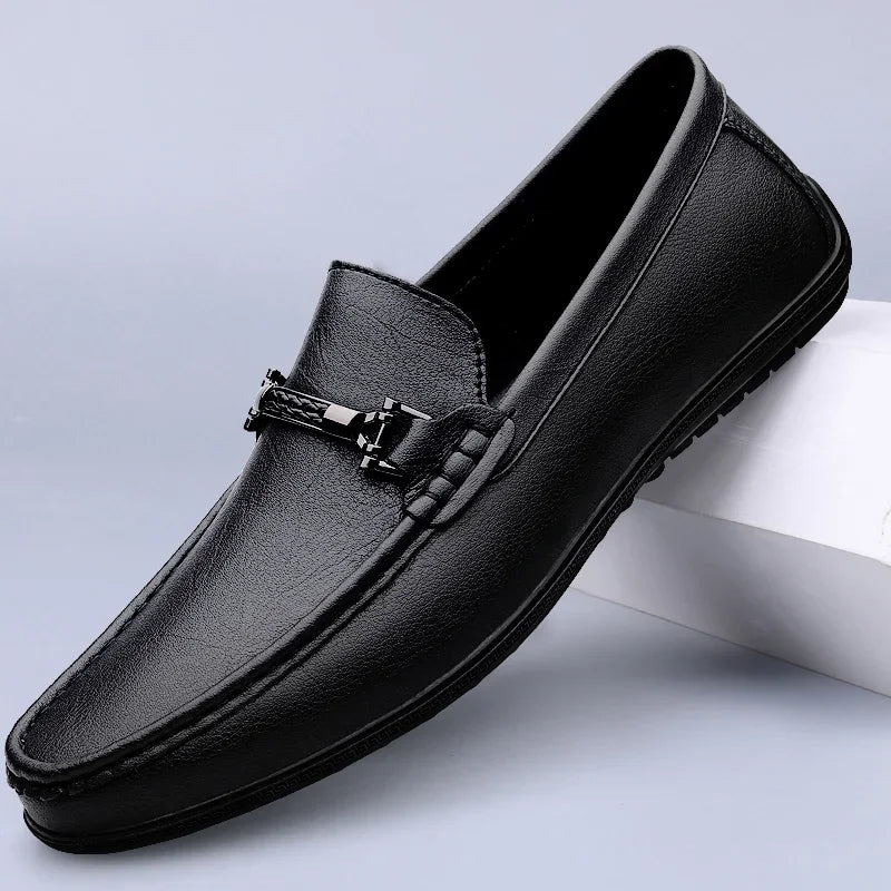 Fynorr™ Chaussure Mocassim Habillée Homme en Cuir - Lucca