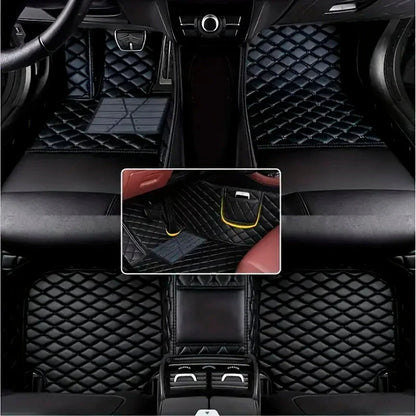 Housse Universelle Complète Evotech pour Voiture en Cuir Véritable avec Airbag +3 CADEAUX : Tapis de Voiture