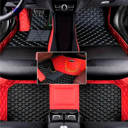 Housse Universelle Complète Evotech pour Voiture en Cuir Véritable avec Airbag +3 CADEAUX : Tapis de Voiture