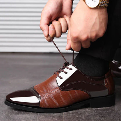 Fynorr™ Chaussure Envernizado Habillée Homme - Latif