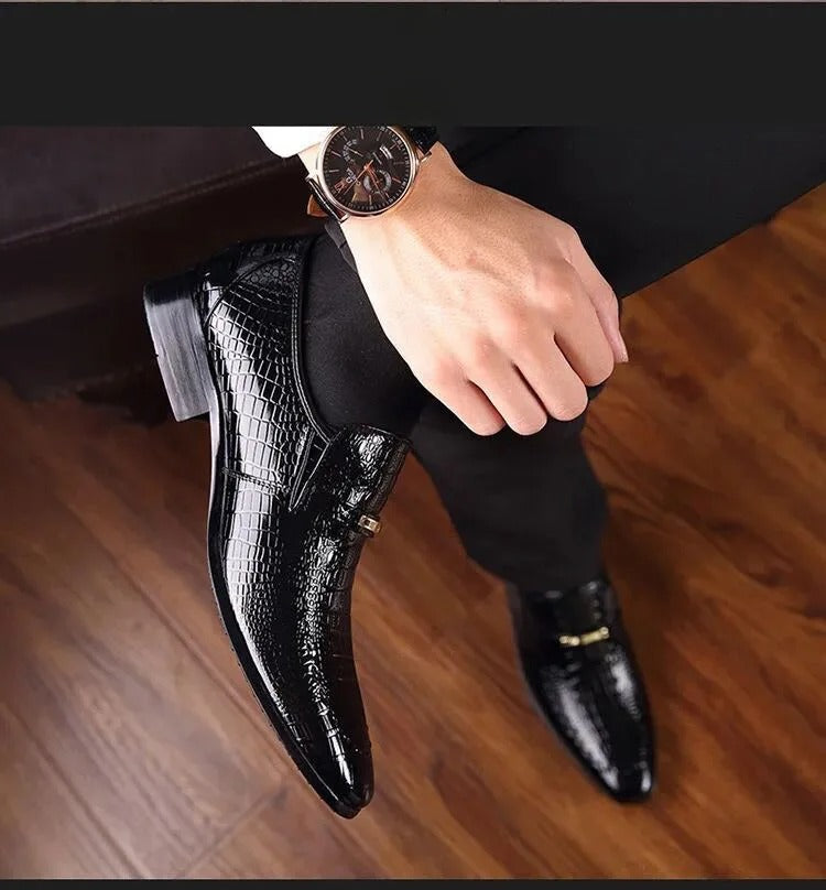 Fynorr™ Chaussure Bico Fino Habillée en Cuir - Boston