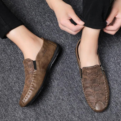 Fynorr™ Chaussure Mocassim en Cuir com Ziper - France